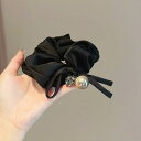 レディース ファッション 女性 かわいい おしゃれ 韓国 高級 ギフト プレゼント アクセサリー ジュエリー 髪飾り ヘア パール リング リボン ヘッド ゴム...