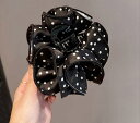 レディース ファッション 女性 かわいい おしゃれ 韓国 高級 ギフト プレゼント アクセサリー ジュエリー 髪飾り ヘア 水玉 ドット クリップ フリル レー...