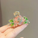 レディース ファッション 女性 かわいい おしゃれ 韓国 高級 ギフト プレゼント アクセサリー ジュエリー 髪飾り ヘア 牡丹 花 ピン クリップ ヘッド キ...