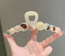 レディース ファッション 女性 かわいい おしゃれ 韓国 高級 ギフト プレゼント アクセサリー ジュエリー 髪飾り ヘア ビーズ クリップ 後頭部 シンプル ...