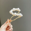レディース ファッション 女性 かわいい おしゃれ 韓国 高級 ギフト プレゼント アクセサリー ジュエリー 髪飾り ヘア レトロ パール アーチ型 ピン モダ...