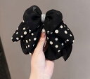 レディース ファッション 女性 かわいい おしゃれ 韓国 高級 ギフト プレゼント アクセサリー ジュエリー 髪飾り ヘア パール ドット 水玉 クリップ 後頭...