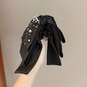 レディース ファッション 女性 かわいい おしゃれ 韓国 高級 ギフト プレゼント アクセサリー ジュエリー 髪飾り ヘア パール クリップ 後頭部 リボン シ...