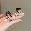 レディース ファッション 女性 かわいい おしゃれ 韓国 高級 ギフト プレゼント アクセサリー ジュエリー 髪飾り ヘア パール 花 フラワー クリップ 後頭...