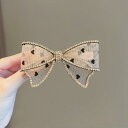 レディース ファッション 女性 かわいい おしゃれ 韓国 高級 ギフト プレゼント アクセサリー ジュエリー 髪飾り ヘア リボン ハート ラインストーン キラ...