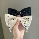 レディース ファッション 女性 かわいい おしゃれ 韓国 高級 ギフト プレゼント アクセサリー ジュエリー 髪飾り ヘア 水玉 ドット リボン シンプル パー...