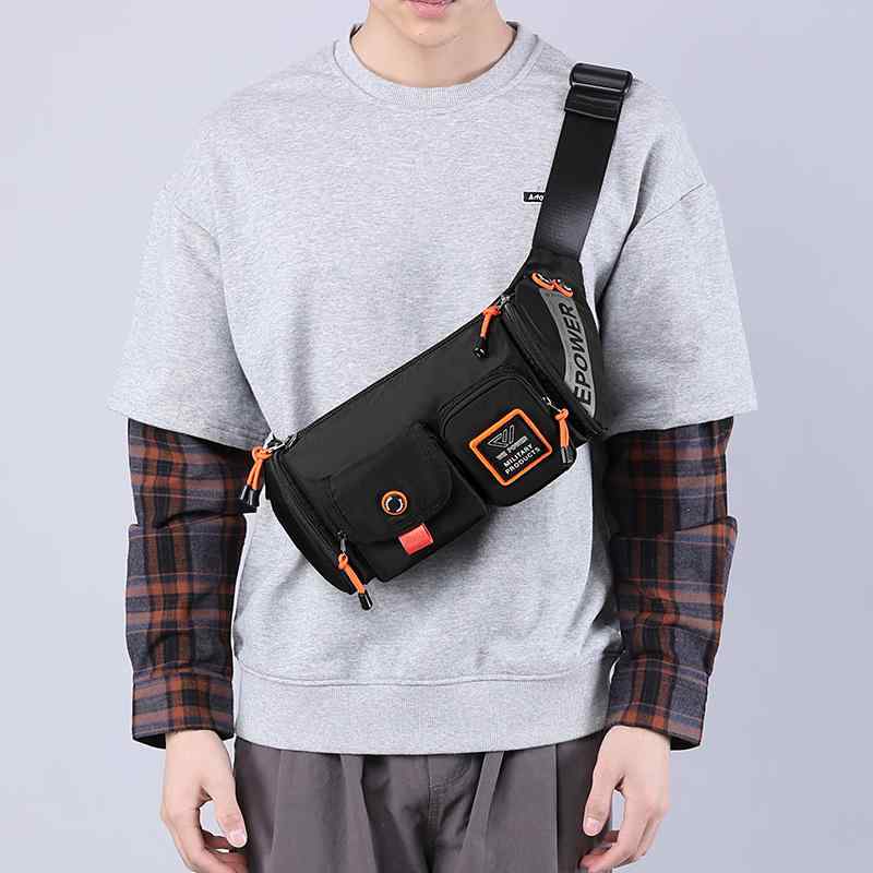 メンズ ファッション 春夏 秋 冬 かっこいい おしゃれ モテ 男性 紳士 バッグ 鞄 韓国 おすすめ メッセンジャー 大容量 スポーツ ショルダー アウトドア チェスト シンプル カジュアル 大容量 収納