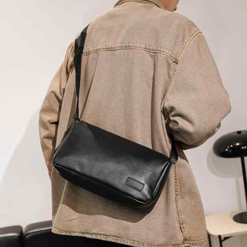 メンズ ファッション 春夏 秋冬 かっこいい おしゃれ モテ 男性 紳士 バッグ 鞄 韓国 おすすめ レトロ ショルダー 小型 メッセンジャー カジュアル シンプル 高級(4.0)