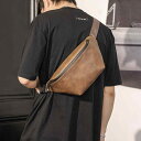 メンズ ファッション 春夏 秋 冬 かっこいい おしゃれ モテ 男性 紳士 バッグ 鞄 韓国 おすすめ レトロ チェスト ウエスト カジュアル ショルダー 小型...