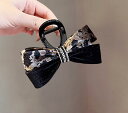レディース ファッション 女性 かわいい おしゃれ 韓国 高級 ギフト プレゼント アクセサリー ジュエリー 髪飾り ヘア ヒョウ柄 アニマル柄 リボン クリッ...