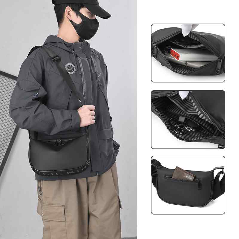 メンズ ファッション 春夏 秋 冬 かっこいい おしゃれ モテ 男性 紳士 バッグ 鞄 韓国 おすすめ メッセンジャー ショルダー カジュアル 防水 大容量 シンプル 高級 収納