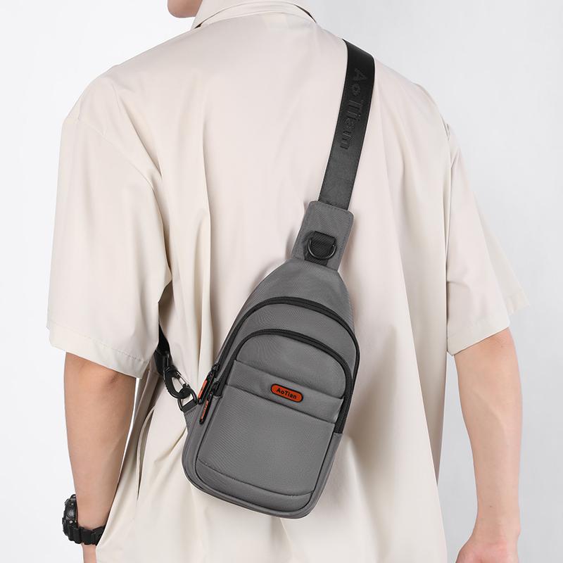 メンズ ファッション 春夏 秋　冬 かっこいい おしゃれ モテ 男性 紳士 バッグ 鞄 韓国 おすすめ チェスト メッセンジャー アウトドア シンプル カジュアル スポーツ ショルダー 防水 ポータブル 大容量 収納