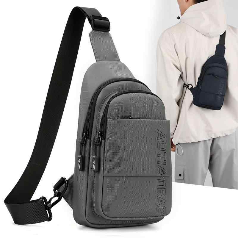 メンズ ファッション 春夏 秋　冬 かっこいい おしゃれ モテ 男性 紳士 バッグ 鞄 韓国 おすすめ チェスト ショルダー 小型 アウトドア スポーツ サイクリング 小型 メッセンジャー シンプル カジュアル