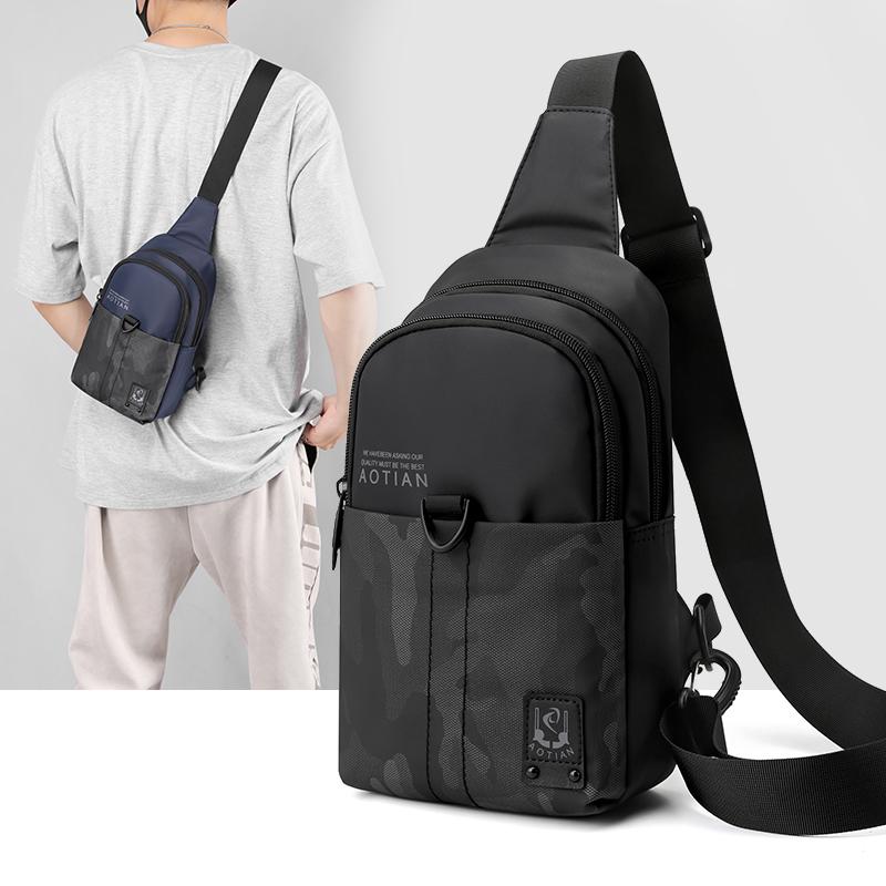 Rakuten - メンズ ファッション 春夏 秋　冬 かっこいい おしゃれ モテ 男性 紳士 バッグ 鞄 韓国 おすすめ チェスト ショルダー 多機能 スポーツ カジュアル シンプル メッセンジャー 迷彩 大容量 収納