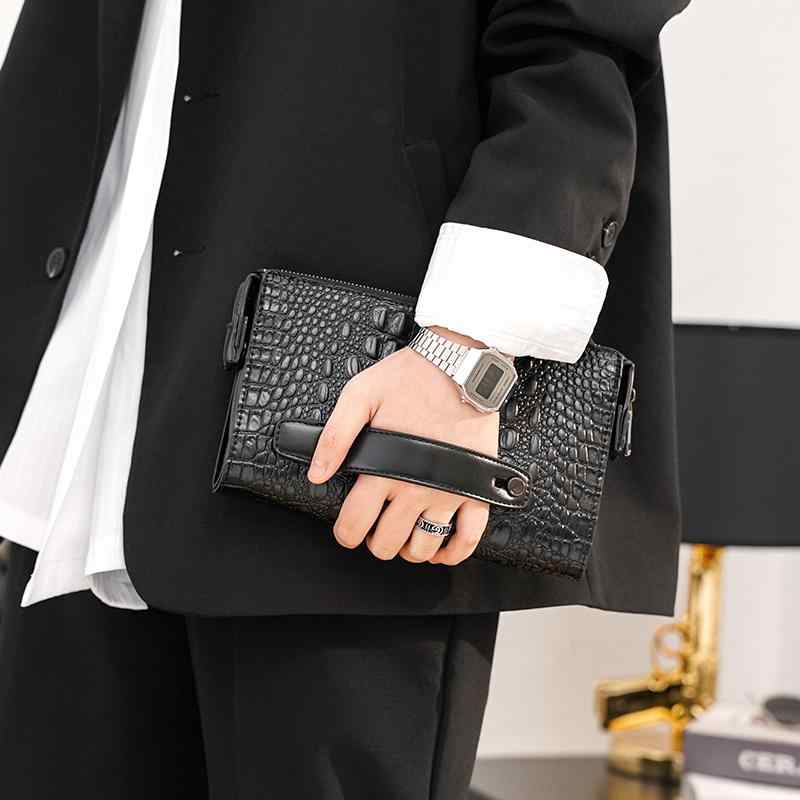 メンズ ファッション 春夏 秋　冬 かっこいい おしゃれ モテ 男性 紳士 バッグ 鞄 韓国 おすすめ クラッチ カジュアル シンプル 高級 ストリート 大容量