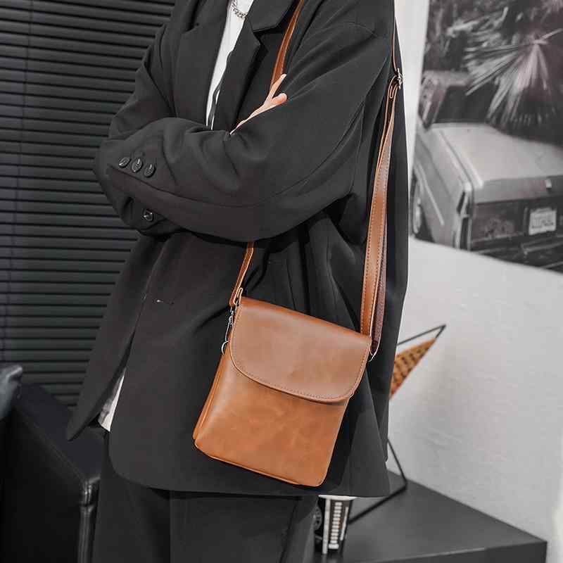 メンズ ファッション 春夏 秋　冬 かっこいい おしゃれ モテ 男性 紳士 バッグ 鞄 韓国 おすすめ レトロ ショルダー カジュアル シンプル 高級 ストリート ボディ