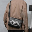 メンズ ファッション 春夏 秋 冬 かっこいい おしゃれ モテ 男性 紳士 バッグ 鞄 韓国 おすすめ 刺繍 シンプル 高級 カジュアル 模様 メッセンジャー ショルダー ストリート 個性的 蜂 ドクロ ロック 大容量 収納