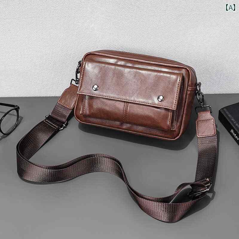 メンズ ファッション 春夏 秋　冬 かっこいい おしゃれ モテ 男性 紳士 バッグ 鞄 韓国 おすすめ レトロ シンプル カジュアル 高級 アウトドア ボディ ショルダー 大容量 収納 メッセンジャー