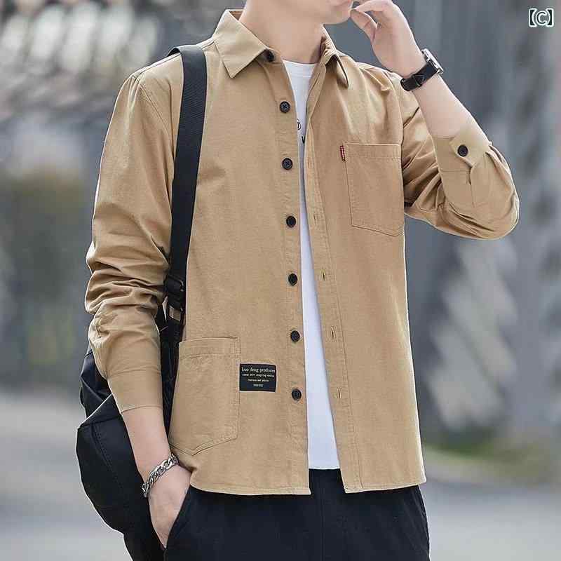 メンズ トップス カジュアル ファッション おしゃれ ラウンドネック 長袖 カジュアル ボトム 春秋 トレンド