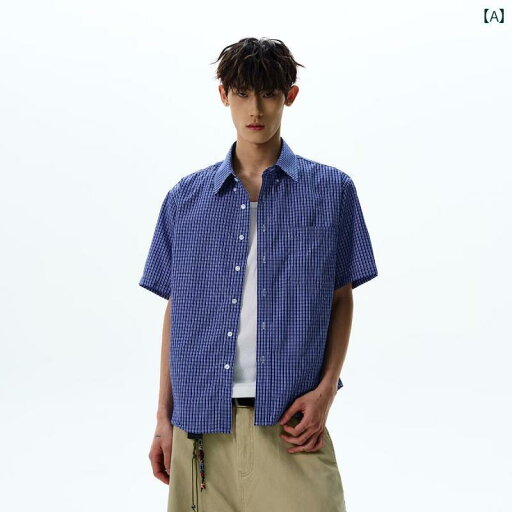 メンズ ファッション 春夏 秋冬 かっこいい オシャレ モテ 男性用 紳士服 服 韓国 シンプル 大人 夏用 citydoy 半袖 シャツ メンズ アメリカン レトロ ファッション チェック柄 シャツ イン カレッジ スタイル メンズ 服 メンズ ファッション 春夏 秋冬 かっこいい オシャレ モテ 男性用 紳士服 服 韓国 シンプル 大人 夏用 citydoy 半袖 シャツ メンズ アメリカン レトロ ファッション チェック柄 シャツ イン カレッジ スタイル メンズ 服