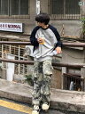 メンズ ファッション 春夏 秋冬 かっこいい オシャレ モテ 男性用 紳士服 服 韓国 シンプル 大人 ミスト スプレッド カモフラージュ ジーンズ メンズレディース ストレート カジュアル オーバー オール な マルチ ポケット パンツ