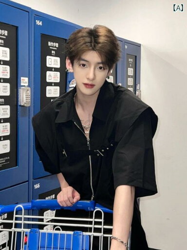 メンズ ファッション 春夏 秋冬 かっこいい オシャレ モテ 男性用 紳士服 服 韓国 シンプル 大人 韓国 半袖 シャツ メンズ 夏 ジッパー フェイク ツーピース ショルダーパッド ファッションスタイリスト トップ ジャケット メンズ ファッション 春夏 秋冬 かっこいい オシャレ モテ 男性用 紳士服 服 韓国 シンプル 大人 韓国 半袖 シャツ メンズ 夏 ジッパー フェイク ツーピース ショルダーパッド ファッションスタイリスト トップ ジャケット