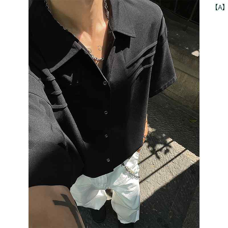 樂天商城 - メンズ ファッション 春夏 秋冬 かっこいい オシャレ モテ 男性用 紳士服 服 韓国 シンプル 大人 英国 冷感 半袖 シャツ メンズ 夏な な 高級 メンズカジュアル シャツ 半袖 メンズ