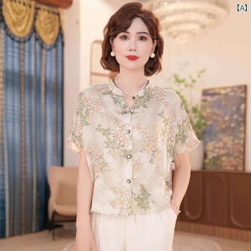 レディース ファッション おしゃれ 春夏 秋　冬 大人 上品 高級 マダム ミス ミセス プレゼント お母さんドレス　スタイリッシュ　小さい　シャツ　スーツ　女性　服装のT　シャツ　シフォン　半袖　ツーピース　スーツ