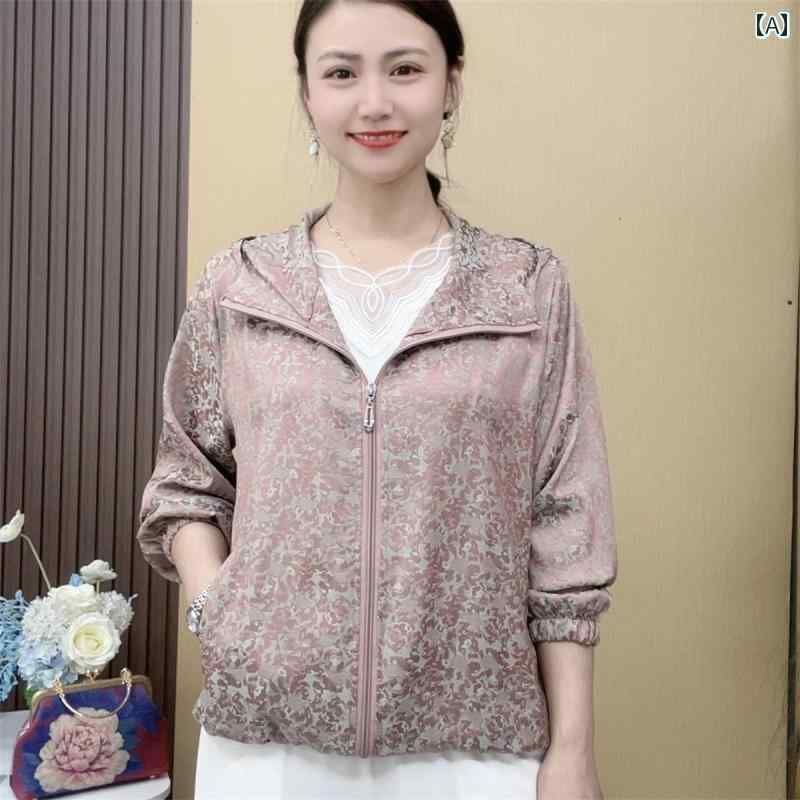 レディース ファッション おしゃれ 春夏 秋　冬 大人 上品 高級 マダム ミス ミセス プレゼント 夏　　日焼け防止　服　　ファッション　カジュアル　薄手　ジャケット　女性　ゆったり　日焼け防止　服