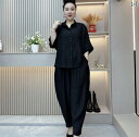 レディース ファッション おしゃれ 春夏 秋 冬 大人 上品 高級 マダム ミス ミセス プレゼント ママ 服装 半袖 トップス スーツ 大きいサイズ ゆったり スリム ツーピース スーツ 夏