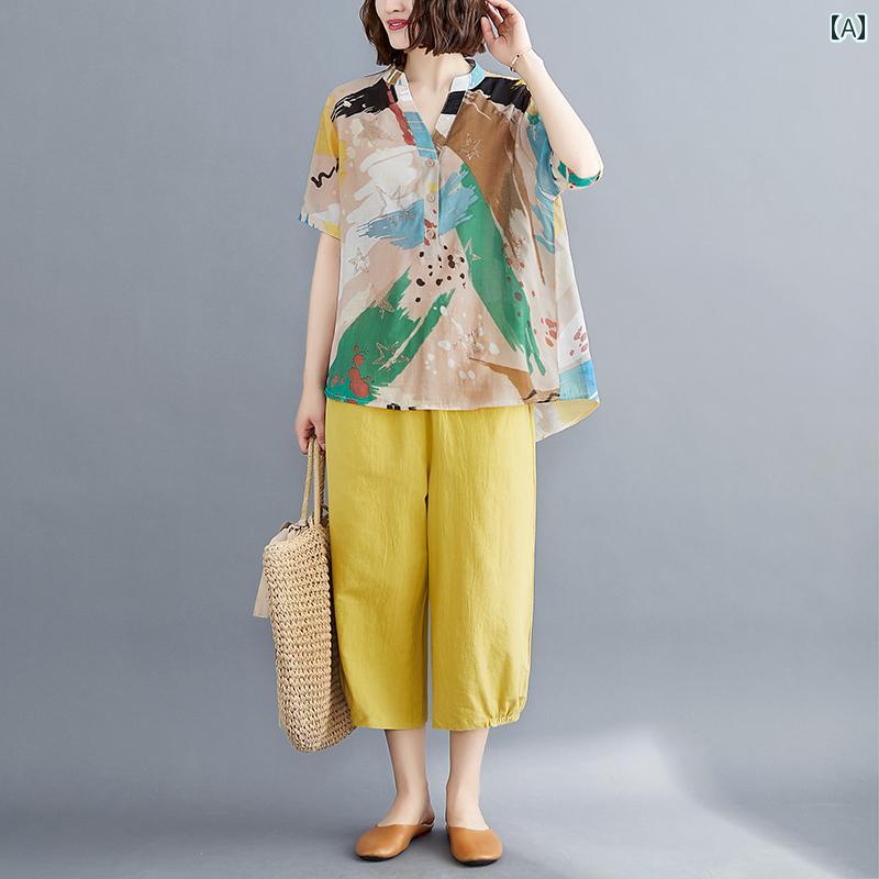 レディース ファッション おしゃれ 春夏 秋　冬 大人 上品 高級 マダム ミス ミセス プレゼント 女性　服　　母　夏　T　シャツ　スーツ　スタイリッシュ　大きいサイズトップス　パンツ　ツーピース　スーツ