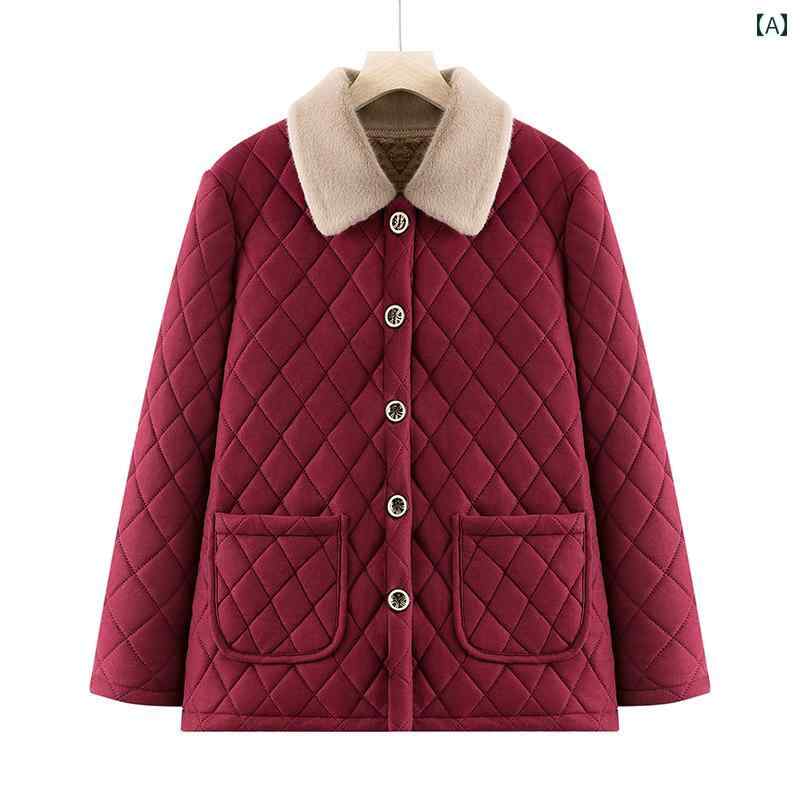 レディース ファッション おしゃれ 春夏 秋　冬 大人 上品 高級 マダム ミス ミセス プレゼント お母さん冬用　綿入り　ジャケット女性..