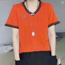 レディース ファッション おしゃれ 春夏 秋 冬 大人 上品 高級 マダム ミス ミセス プレゼント 夏 コットン Vネック スリム 半袖 T シャツ 女性 お...