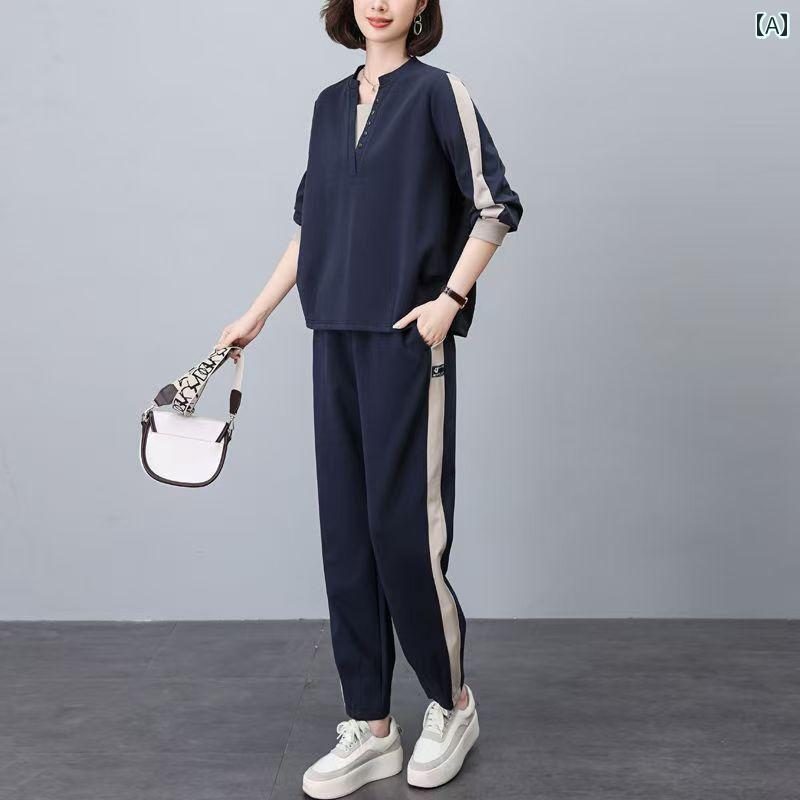 レディース ファッション おしゃれ 春夏 秋　冬 大人 上品 高級 マダム ミス ミセス プレゼント 女性　春服　　セーター　スポーツ　スーツ　大きいサイズ　春　秋　スタイリッシュ　トップス　ツーピース　スーツ