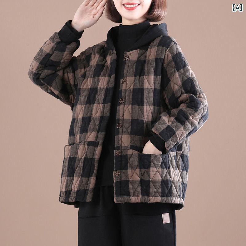 レディース ファッション おしゃれ 春夏 秋　冬 大人 上品 高級 マダム ミス ミセス プレゼント 婦人服　母　秋服　チェック柄　服　女性　秋　冬型　トップス　カジュアル　ジャケット