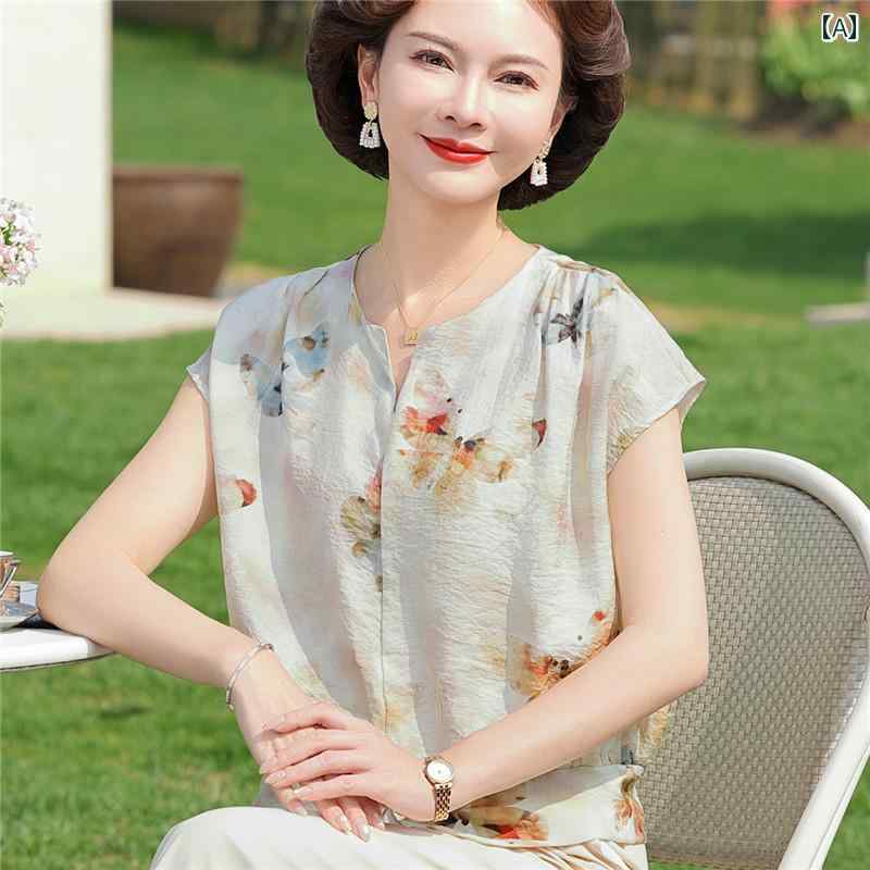 レディース ファッション おしゃれ 春夏 秋　冬 大人 上品 高級 マダム ミス ミセス プレゼント ママ　夏服　おしゃれT　シャツ　女性用小さい　シャツ　夏　ファッション　半袖　薄手　トップス