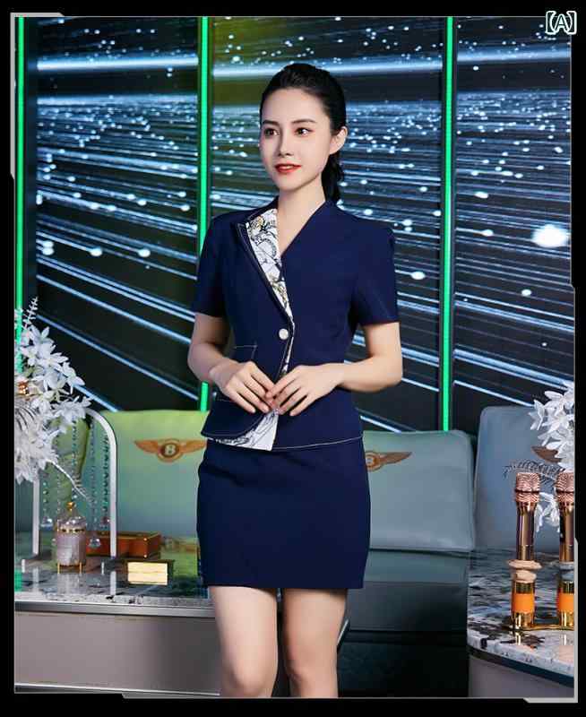 制服 ユニフォーム ナイトクラブ バー ウェイター 美人 ヤング マスター 夏 半袖 ファッション スーツ