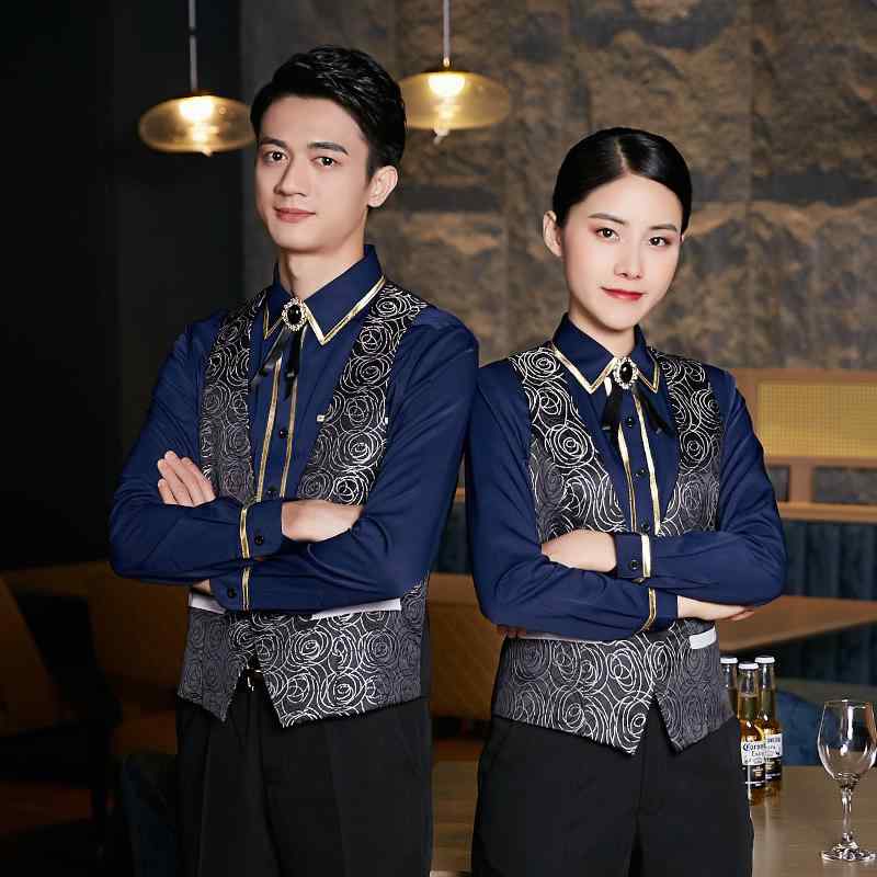 制服 ユニフォーム バー ウェイ ター 秋 フットバス ナイトクラブ 長袖 ナイトクラブ 若々しい マスタ..