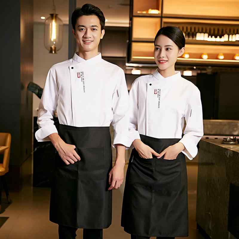 制服 ユニフォーム ホテル シェフ メンズ 七分袖 スーツ ケータリング ホテル バック キッチン 半袖 女性 中華 チャイナ シンプル 料理 調理師 レディース メンズ 男性 トップス シャツ エプロン パンツ セット