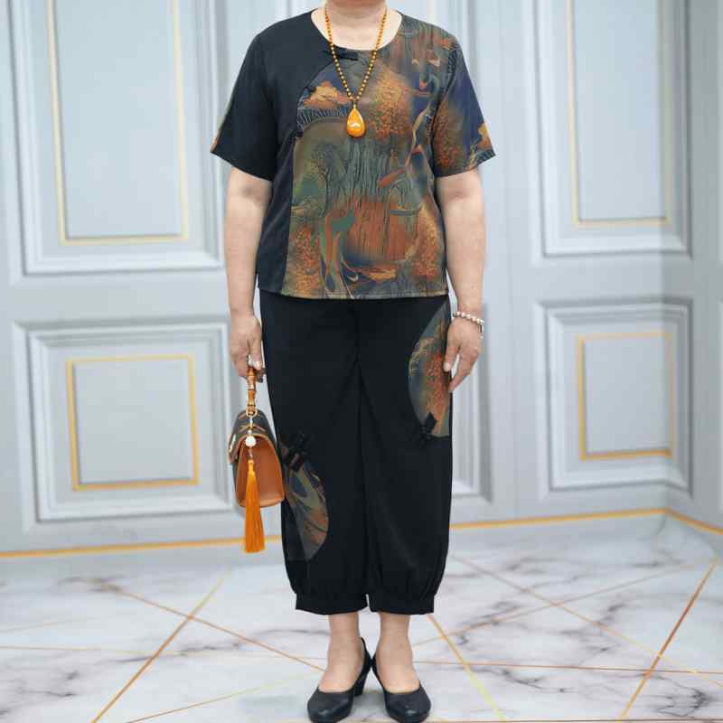 レディース ファッション おしゃれ 春夏 秋冬 大人 上品 高級 マダム ミス ミセス プレゼント 女性 おばあちゃん T シャツ パンツ ツーピース スーツ ママ 大きいサイズ 夏 半袖 セット