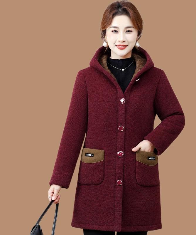 Fleece - レディース ファッション おしゃれ 春夏 秋冬 大人 上品 高級 マダム ミス ミセス プレゼント 母 冬 フリースコート プラス フリース暖かい 綿入り コート 女性 秋冬 スタイリッシュ 綿入り ジャケット 厚手 シンプル 裏起毛 フワフワ