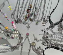 韓国 おすすめ 春夏 秋冬 レディース 女性 ファッション かわいい おしゃれ アクセサリー ジュエリー ネックレス 個性的 ビーズ カラフル ハート パール キラキラ ラインストーン ヘビ 蝶 曇 蜘蛛 リボン 飴 さくらんぼ 星 合金 メッキ