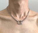 韓国 おすすめ 春夏 秋冬 メンズ 男性 ファッション かっこいい おしゃれ モテ アクセサリー ジュエリー 登山 バックル ネックレス チェーン ネックレス シンプル 高級 個性的 クール チタン