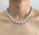 韓国 おすすめ 春夏 秋 冬 メンズ 男性 ファッション かっこいい おしゃれ モテ アクセサリー ジュエリー ロック ネックレス ヒップホップ キラキラ クリスタル レディース 女性 男女兼用 チョーカー 個性的 合金 メッキ