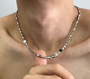 韓国 おすすめ 春夏 秋冬 メンズ 男性 ファッション かっこいい おしゃれ モテ アクセサリー ジュエリー ネックレス ヒップホップ チェーン クール シンプル ビーズ 個性的 高級 チタン