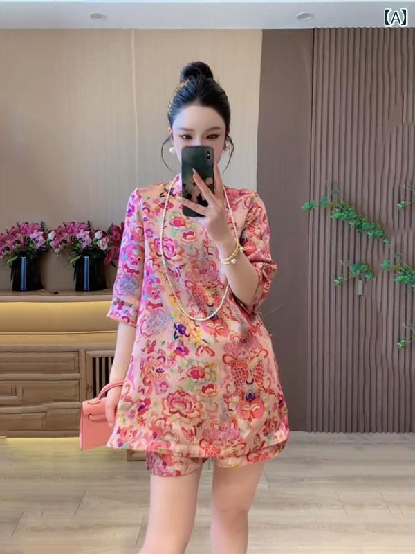 樂天商城 - レディース ファッション 春夏 秋冬 オシャレ かわいい 韓国 春 スーツ レトロニューチャイナ ジャケット ショーツツーピーススーツ