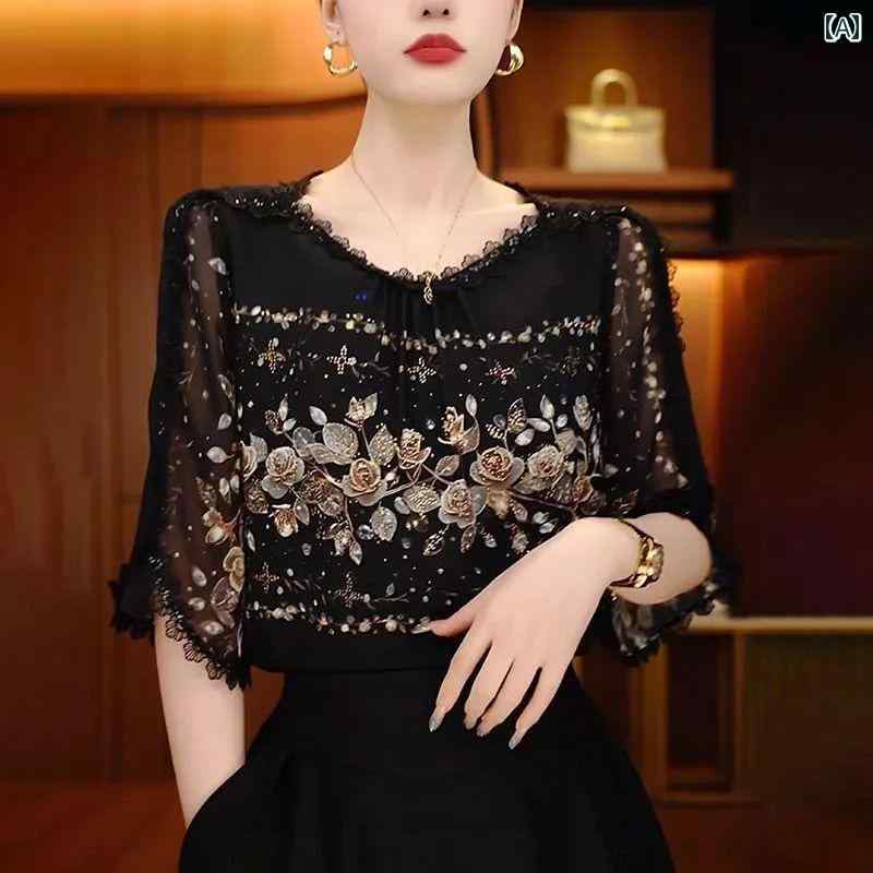 レディース ファッション 春夏 秋冬 オシャレ かわいい 韓国 夏 ラウンドネックスリムトップス 大きいサイズ ドレスミドルスリーブ