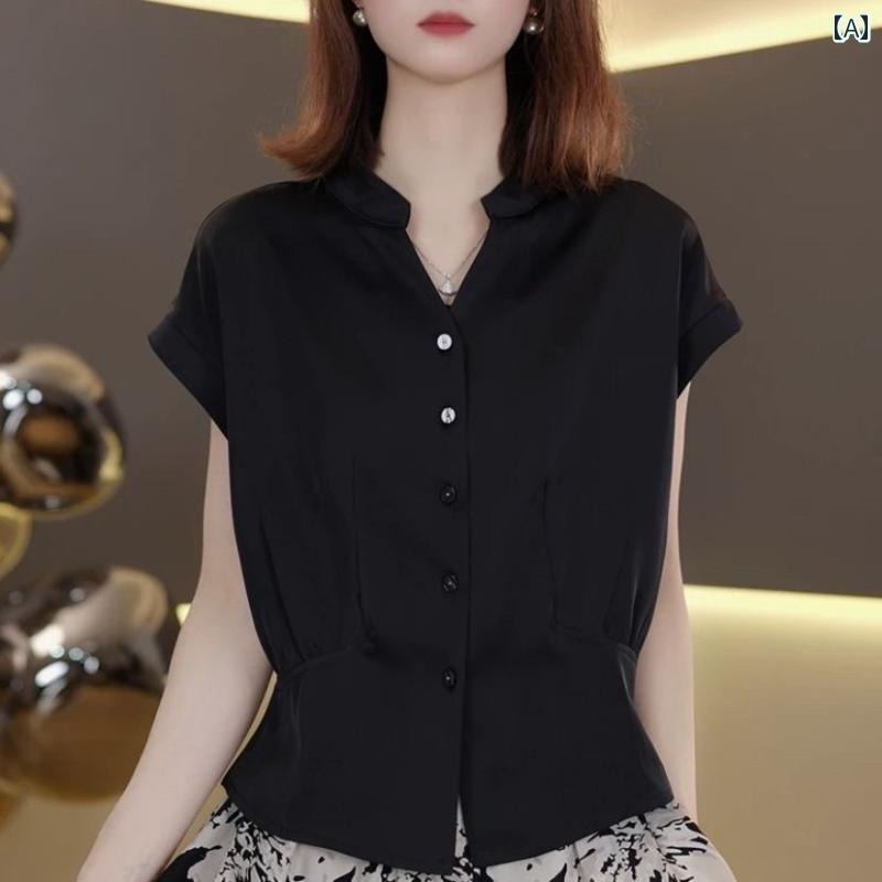 レディース ファッション 春夏 秋冬 オシャレ かわいい 韓国 夏 スタイリッシュ 無地半袖T女性用 ウエストスリミングトップス