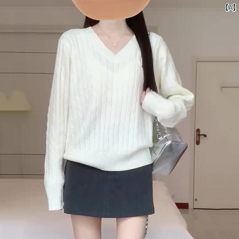 レディース ファッション 春夏 秋冬 オシャレ かわいい 韓国 赤 ツイストニット セーター 女性用 アウタートップス ソフトレイヤリング