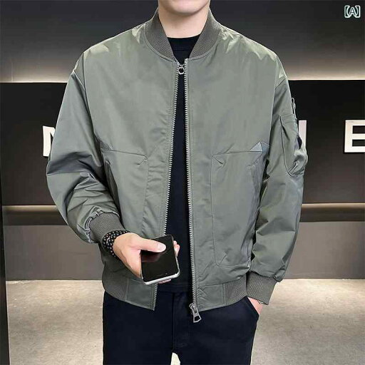 メンズ ファッション 春夏 秋冬 かっこいい オシャレ モテ 男性用 紳士服 服 韓国 シンプル 大人 メンズジャケット ワークウェアハイエンドベースボールカラーメンズジャケットトップス メンズ ファッション 春夏 秋冬 かっこいい オシャレ モテ 男性用 紳士服 服 韓国 シンプル 大人 メンズジャケット ワークウェアハイエンドベースボールカラーメンズジャケットトップス